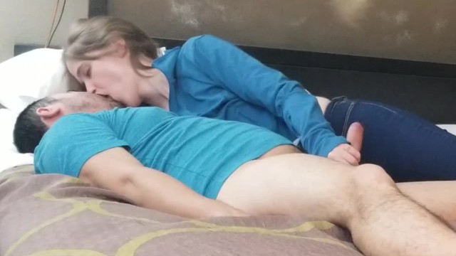 Nursing, Humping, Cumming All Over Her Jeans (Cumshot at 8:15)