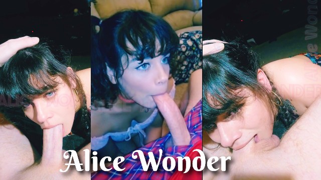 Shy Submissive Daddy's Girl Sucking Cock & Deepthroating BWC - Alice Wonder Deepthroat Training