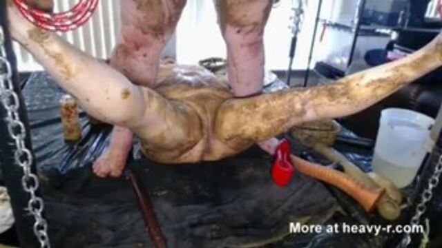 FAT, SHIT-COVERED PIG GETS ITS FILTHY CUNT DRILLED