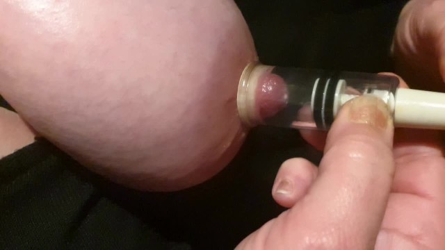 Nipple pumps, oil, bondage, some lactation - Full video!